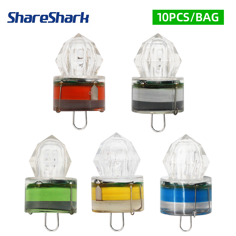 Home Security Companies - ShareShark 10pcs/bag LED Fishing Lights Underwater