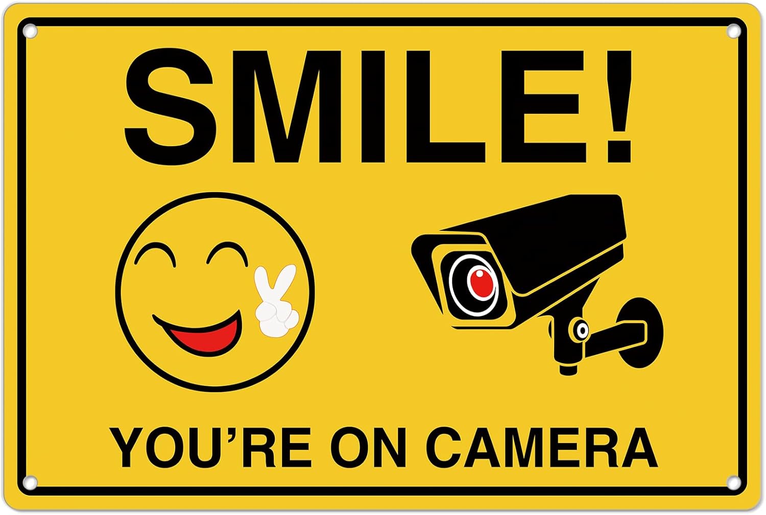 Home Security La - Smile Youre On Camera Signs ;