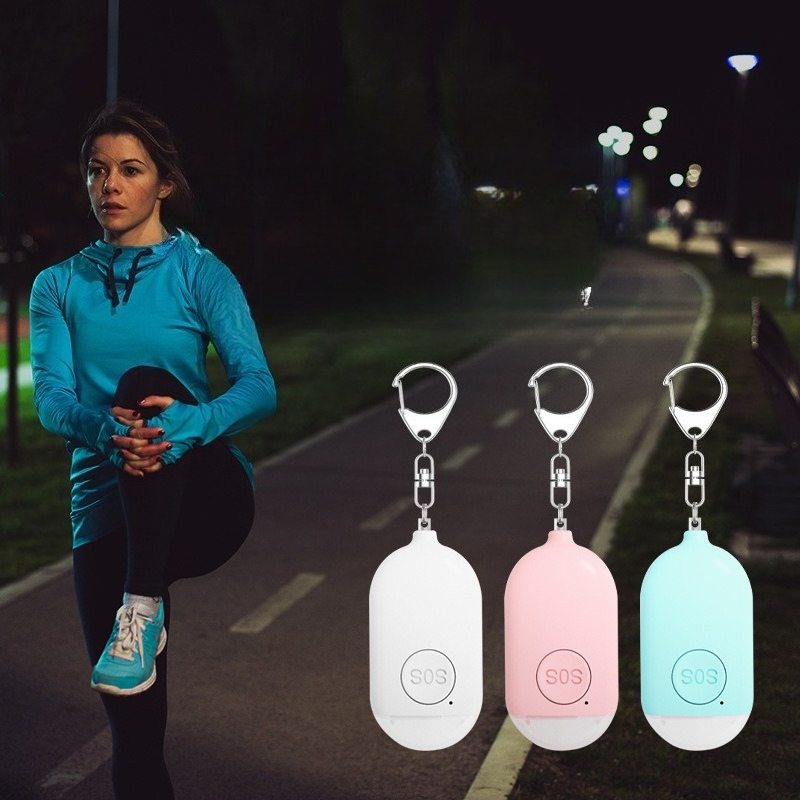 Alarm Siren Outdoor - Rechargeable Personal Safety Alarm with Flashlight,
