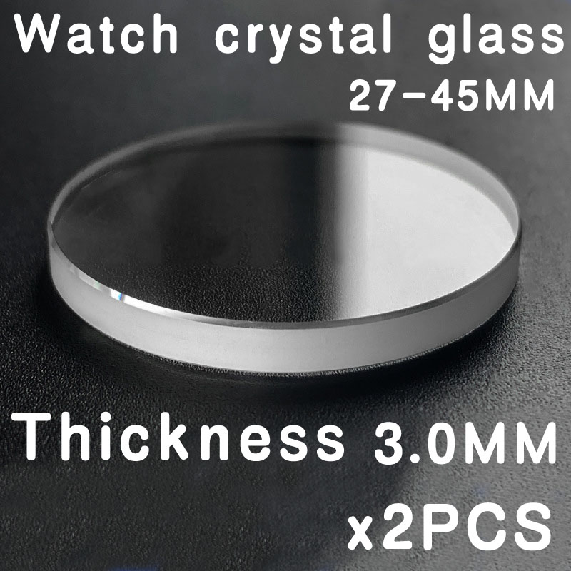 Glass Break Detector - 2PCS Mineral Watch Glass 3.0mm Thickness