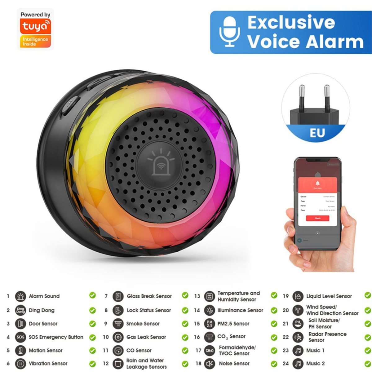 update. Tuya Wifi Smart Siren  - Home Security Uk 评论和价格