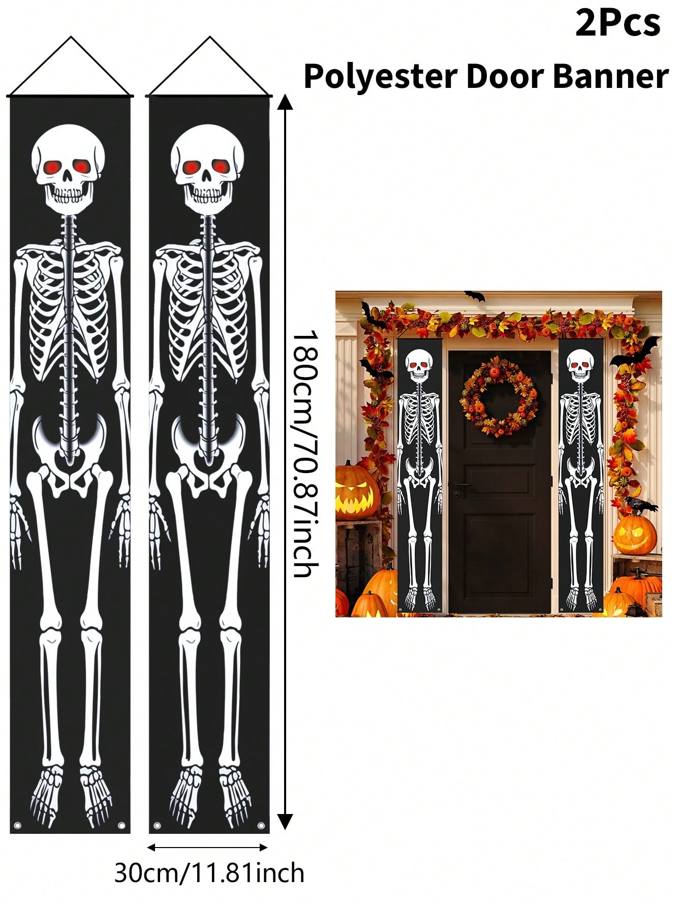 2Pcs Halloween Scary Red Eye S - Home Security Yard Sign 评论和价格