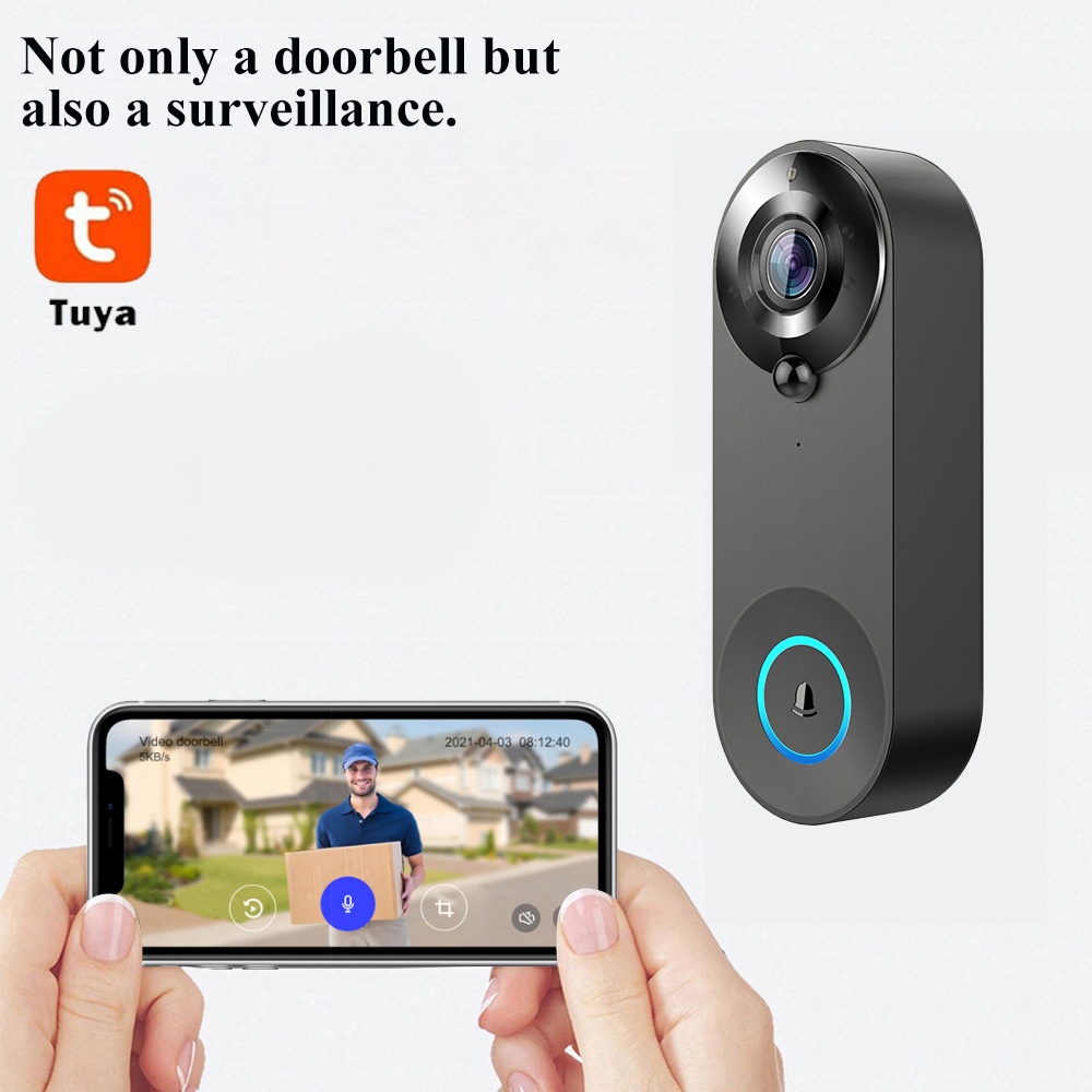 Tuya 1080P Wireless WIFI Doorb - Home Security La 评论和价格