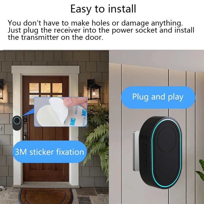 Wireless Doorbell Outdoor Welc - Home Security Uk 评论和价格