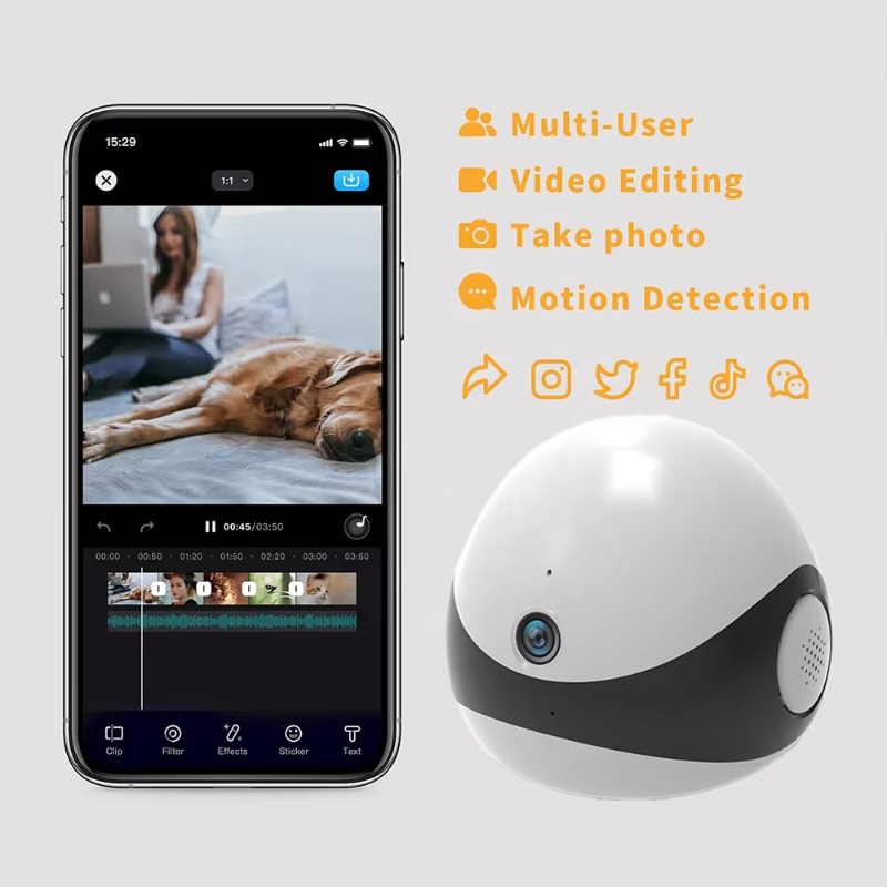 Wireless 2K HD Mobile Pet Comp - Home Security La 评论和价格