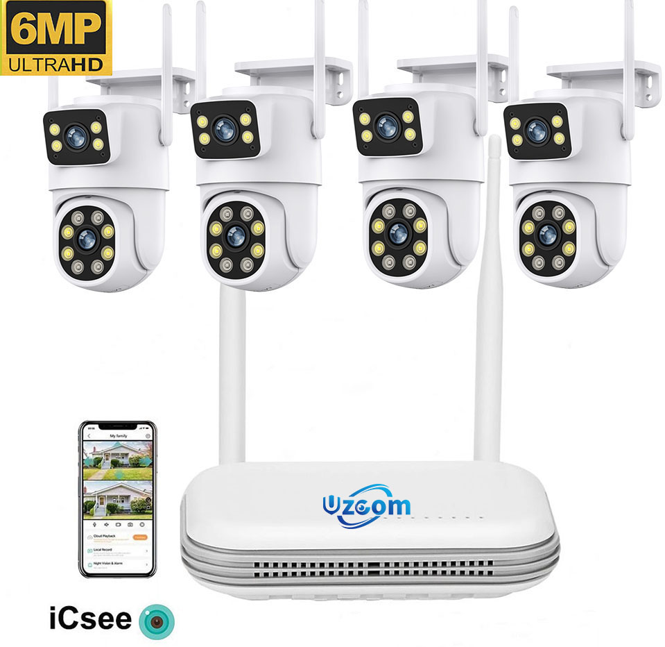 8CH 6MP Outdoor IP Camera Wifi - Home Security Kit With Camera 评论和价格