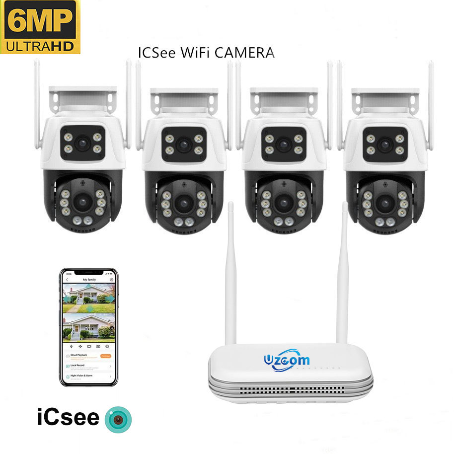 8CH 6MP Outdoor IP Camera Wifi - Home Security Kit With Camera 评论和价格