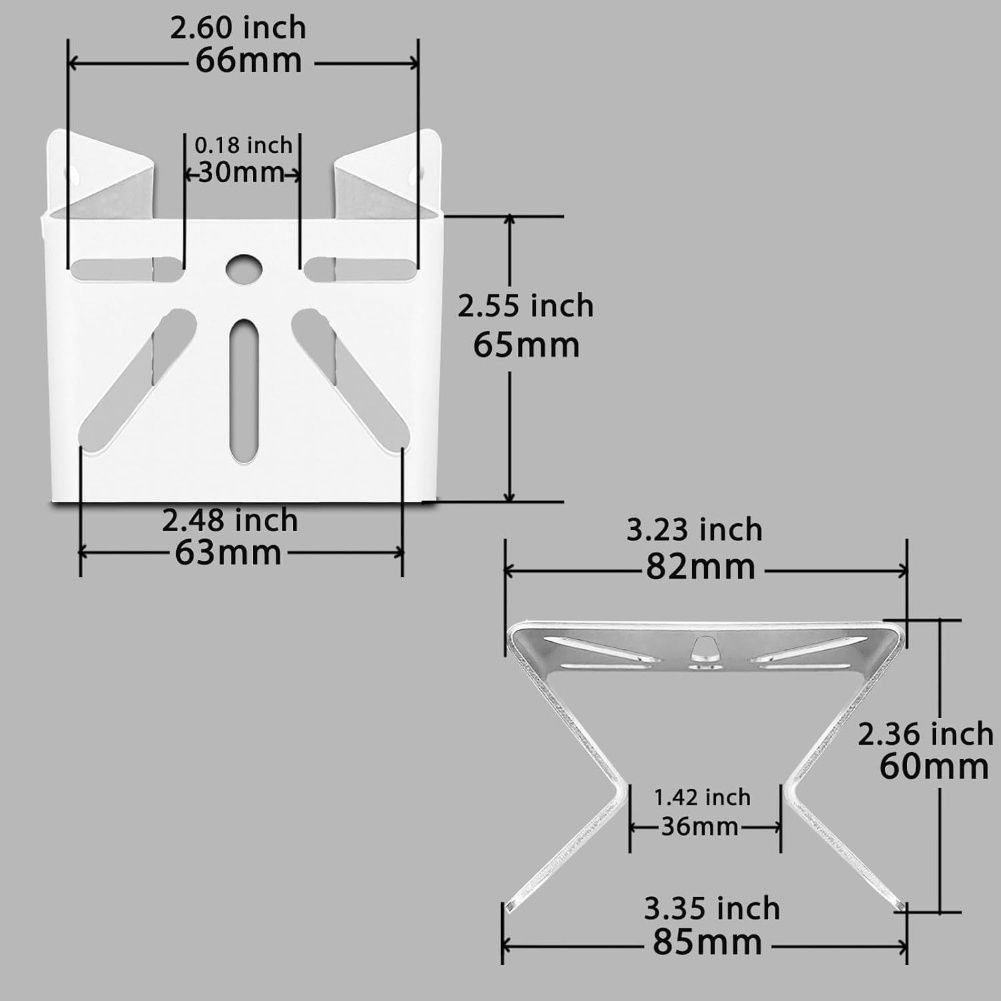 White Corner Mount Bracket for - Home Security Eufy 评论和价格