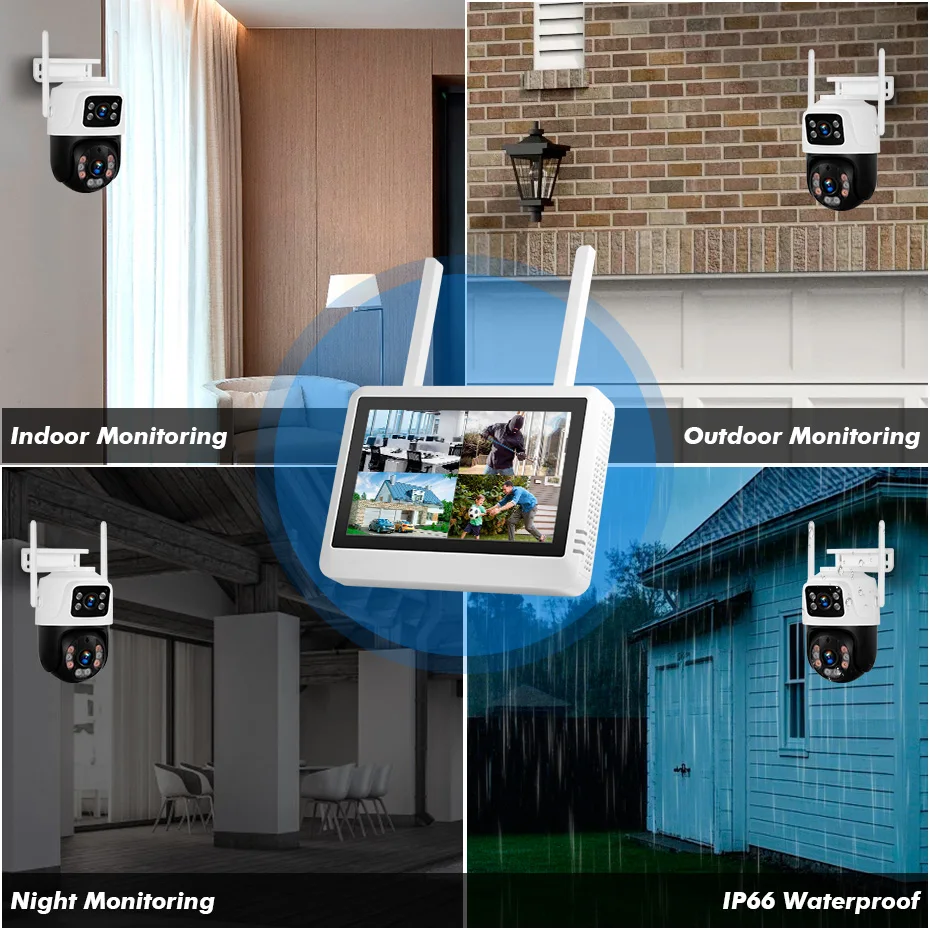 FUERS 8CH Wireless NVR Securit - Home Security And Cctv 评论和价格