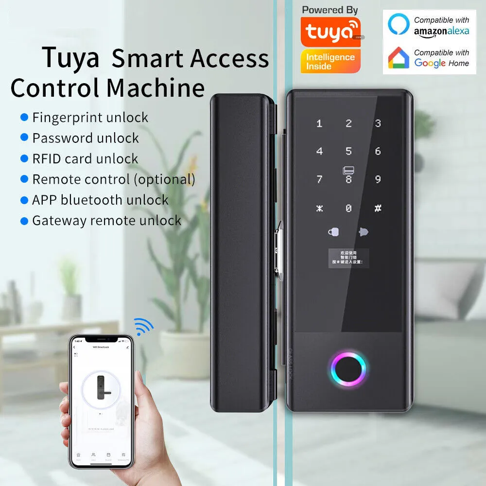 Ttlock Ble Glass Door Lock Sma - Door Lock Smart Keypad 评论和价格