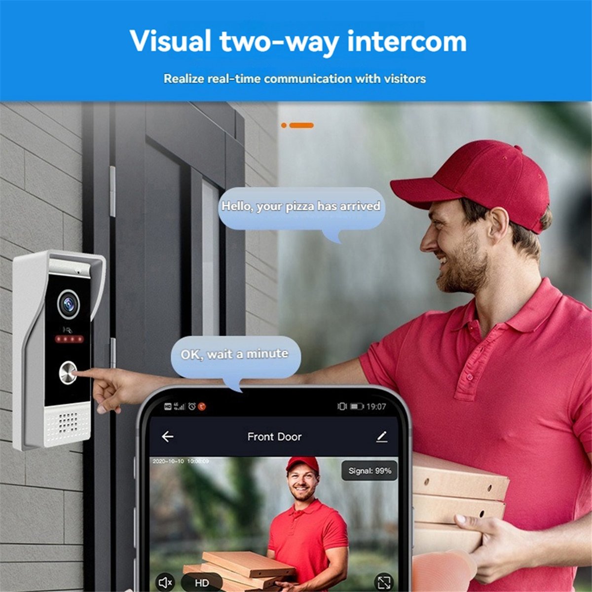 [T28C] TUYA Wifi Video Doorbel - Home Security Uk 评论和价格