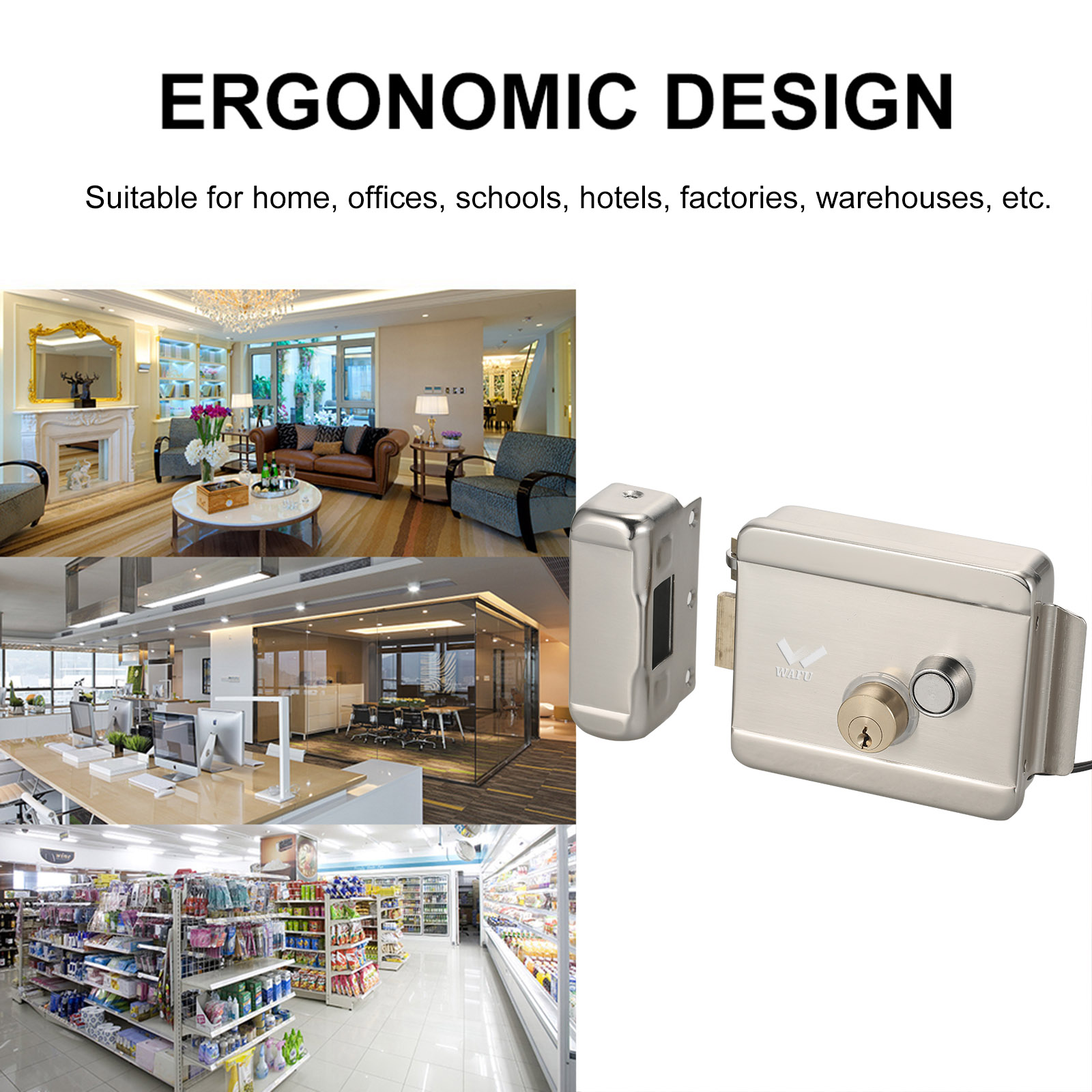 WAFU Smart Electric Gate Door  - Door Lock Smart Keypad 评论和价格