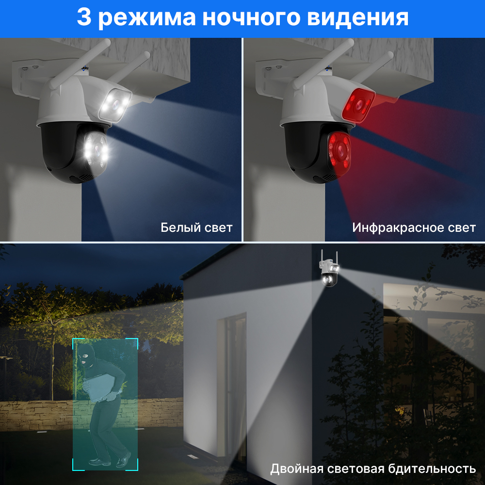 Hiseeu 4K 8MP PTZ Wifi IP Came - Home Security Camera Xiaomi 评论和价格