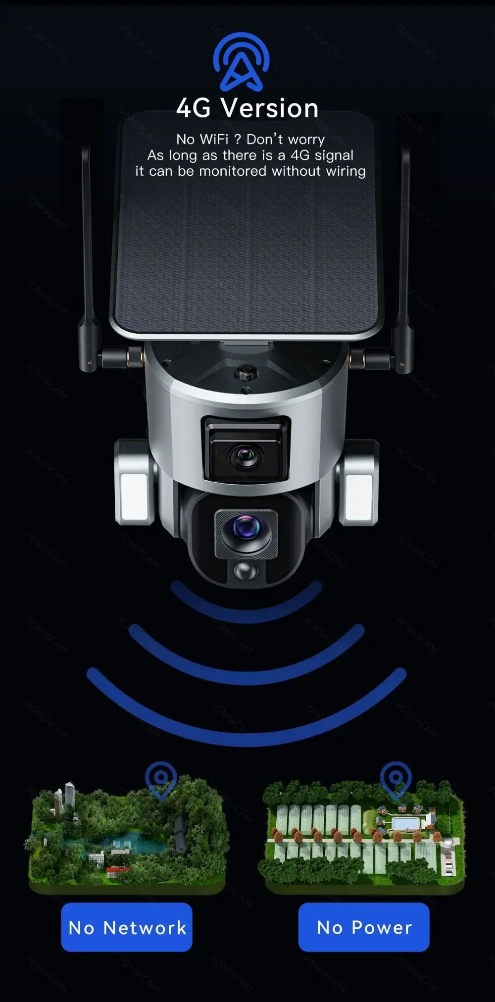 4G Wireless Solar Camera Dual  - Home Security Uk 评论和价格
