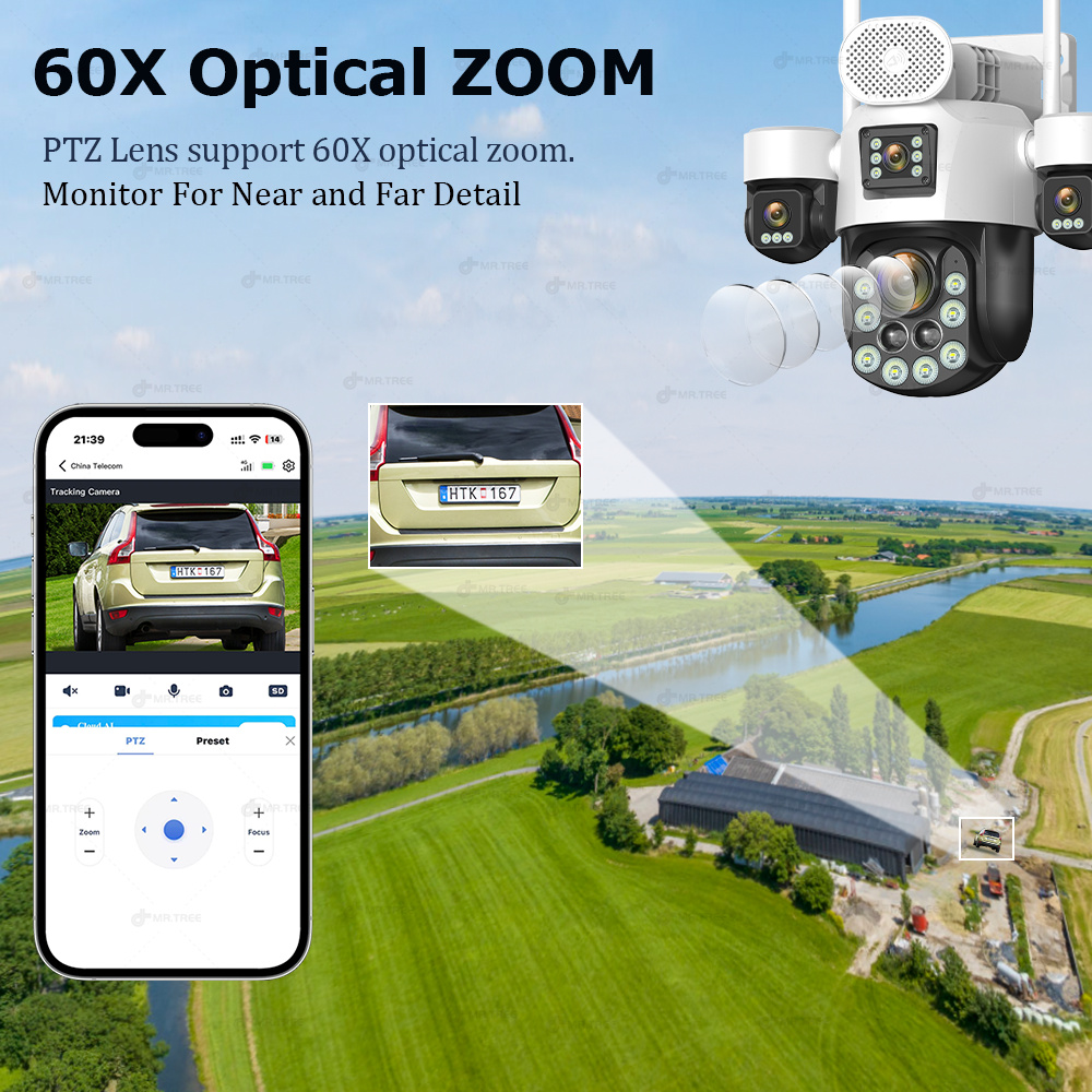 AOV Four Lens Outdoor Surveill - Home Security La 评论和价格