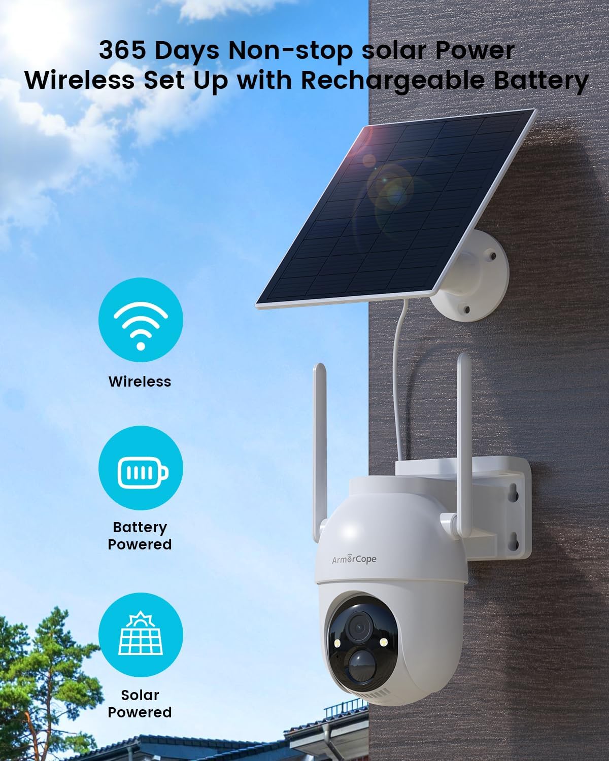 Wireless Outdoor Security Came - Home Security No Subscription 评论和价格