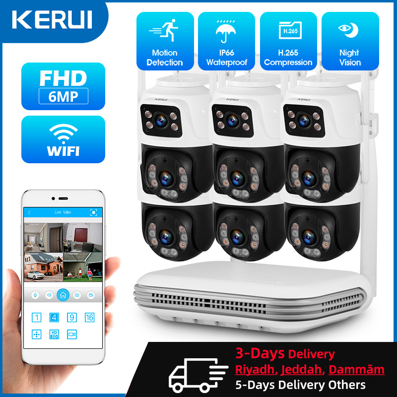 KERUI Waterproof 6MP HD Wirele - Home Security And Cctv 评论和价格