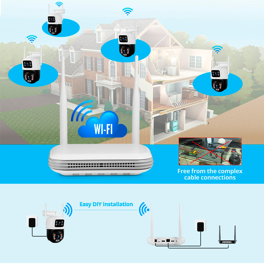 KERUI Waterproof 6MP HD Wirele - Home Security And Cctv 评论和价格