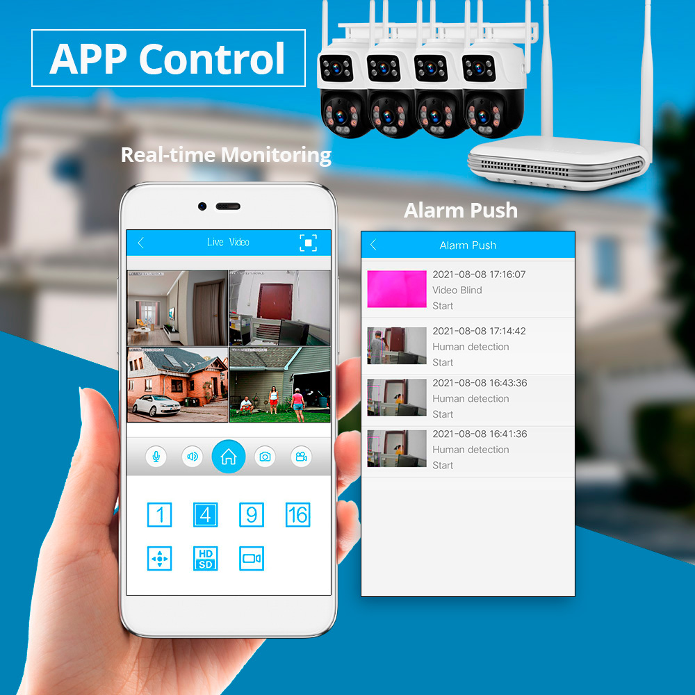 KERUI Waterproof 6MP HD Wirele - Home Security And Cctv 评论和价格