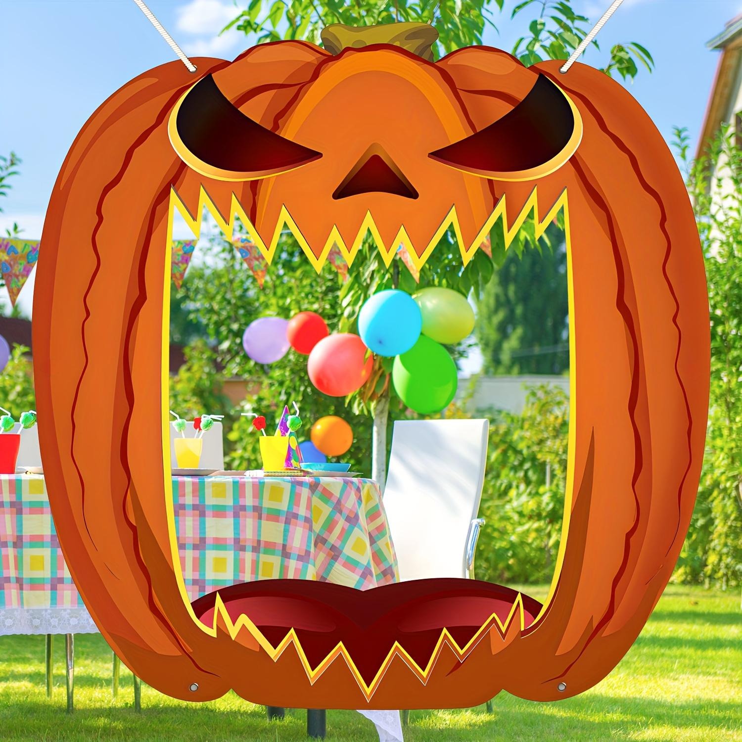 Giant Jack O Lantern Photo Boo - Home Security Yard Sign 评论和价格