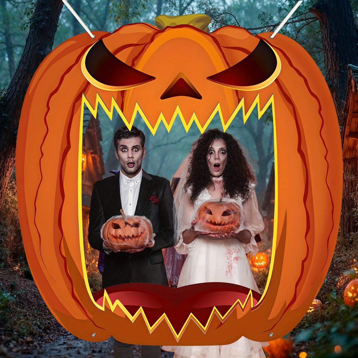 Giant Jack O Lantern Photo Boo - Home Security Yard Sign 评论和价格