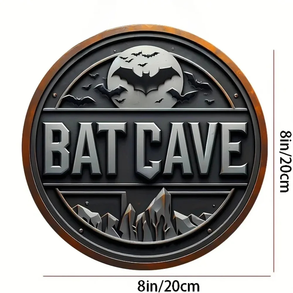 Vintage Batcave Metal Sign - 8 - Home Security Yard Sign 评论和价格