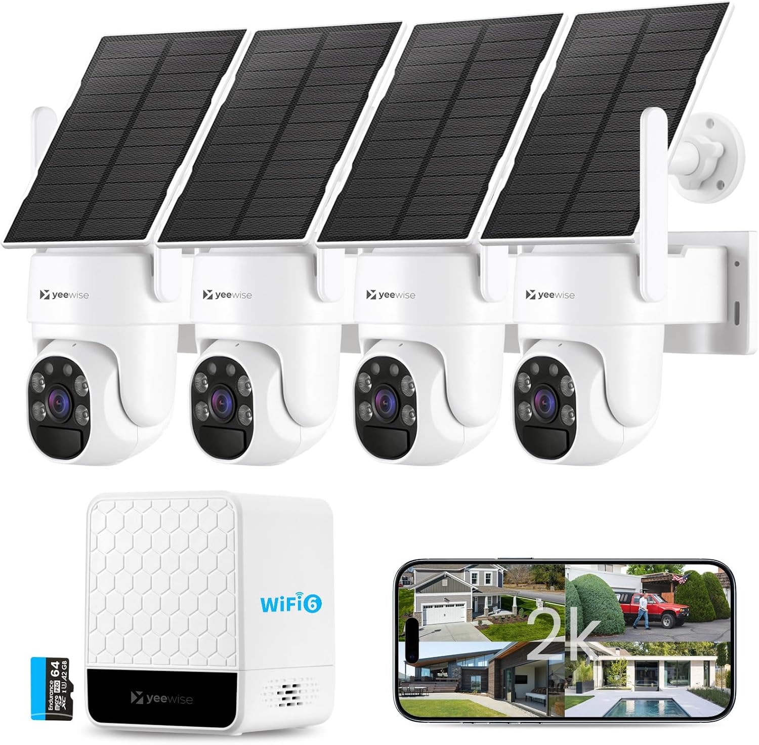 Wireless Outdoor Solar Securit - Home Security No Subscription 评论和价格