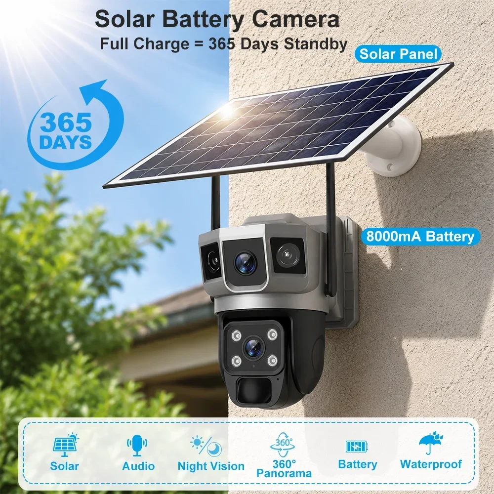 V380 4K 3 Screens 4G Camera So - Home Security La 评论和价格