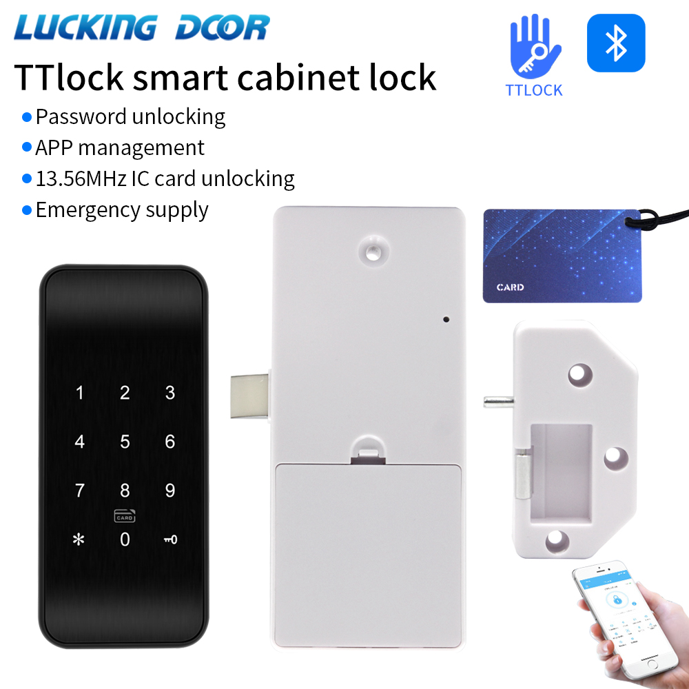 TTLOCK 13.56Mhz Fingerprint Dr - Door Lock Smart Keypad 评论和价格