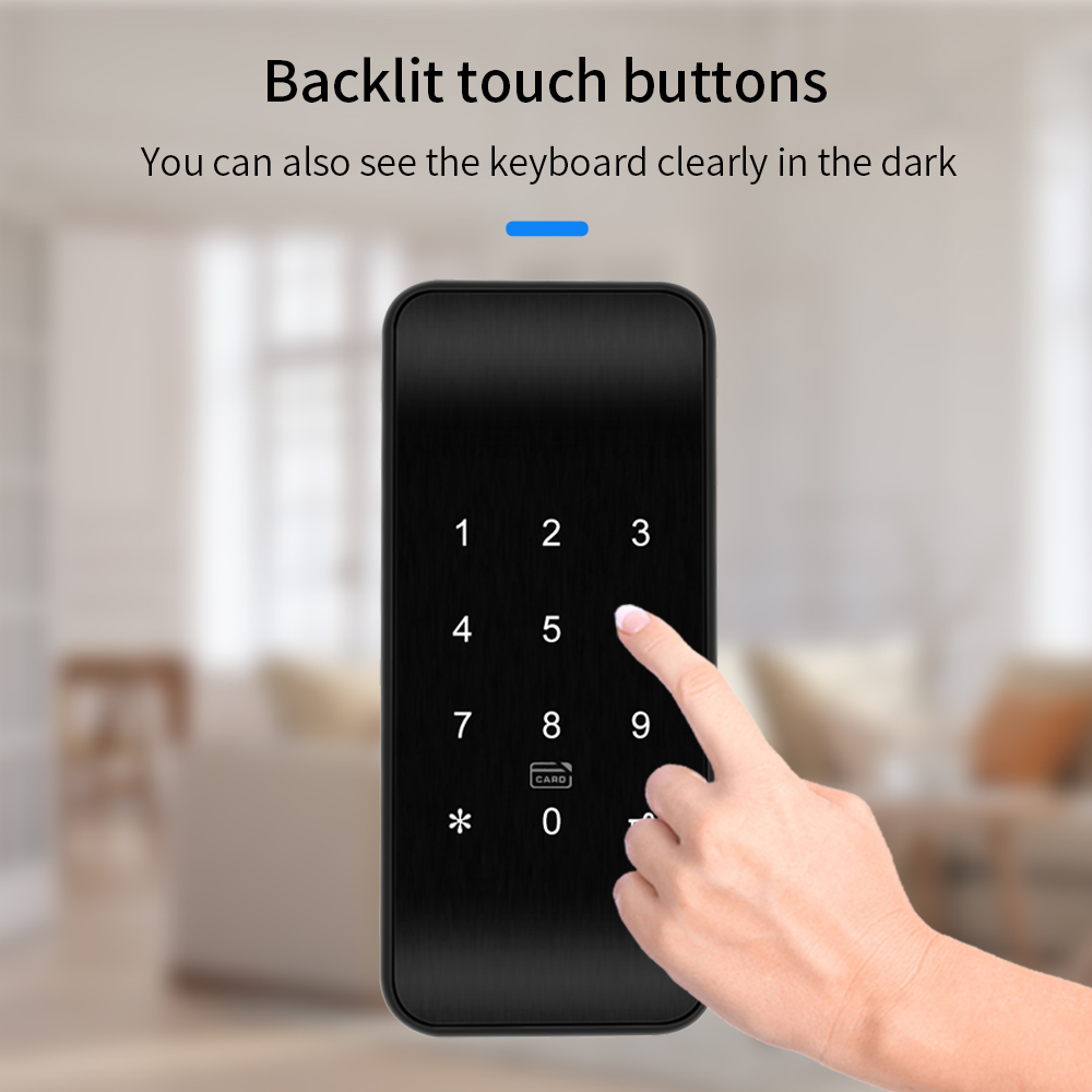 TTLOCK 13.56Mhz Fingerprint Dr - Door Lock Smart Keypad 评论和价格