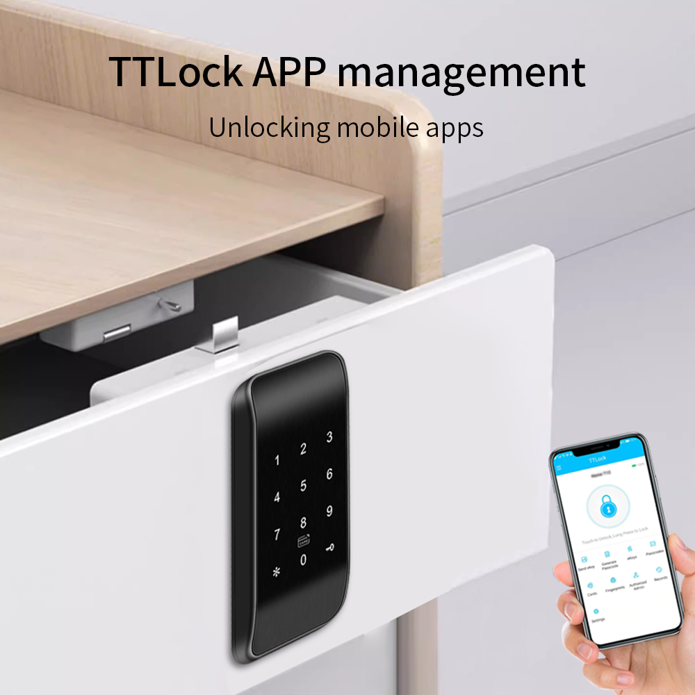TTLOCK 13.56Mhz Fingerprint Dr - Door Lock Smart Keypad 评论和价格