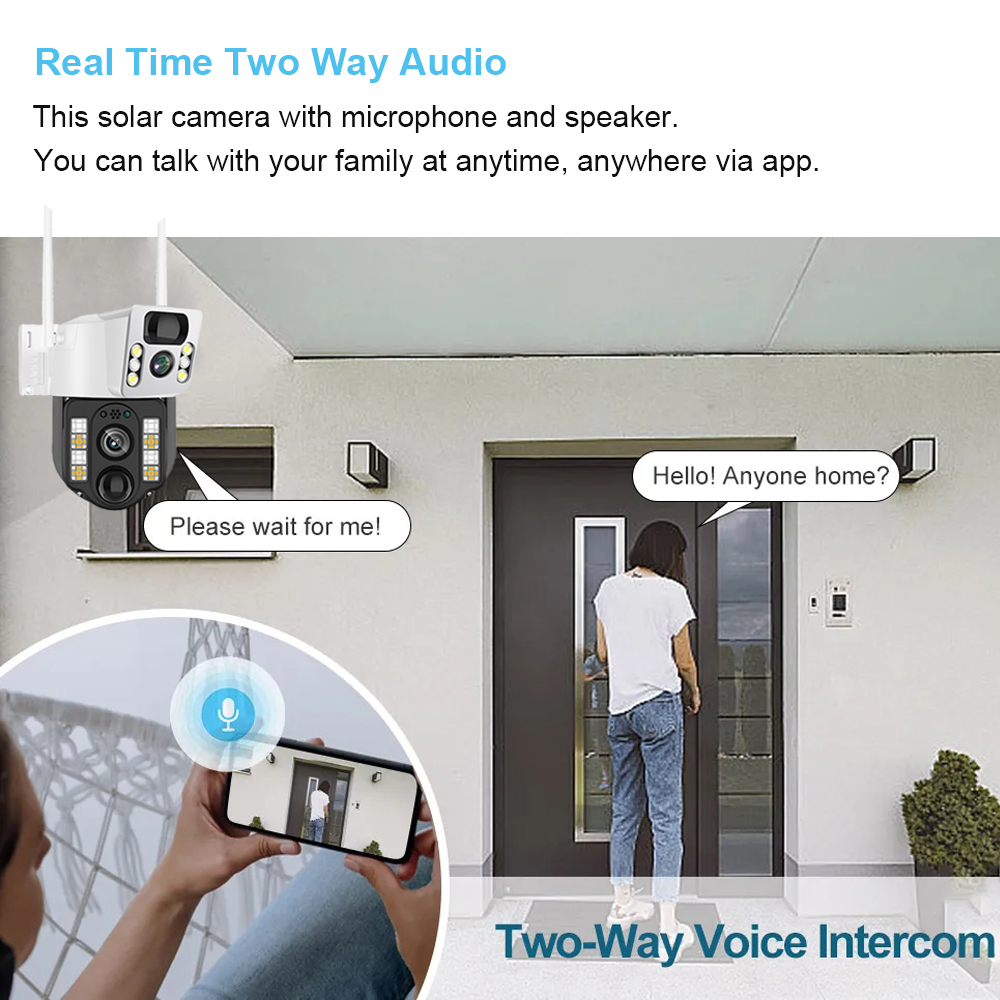 WiFi/4G Solar Camera IP CCTV S - Home Security La 评论和价格