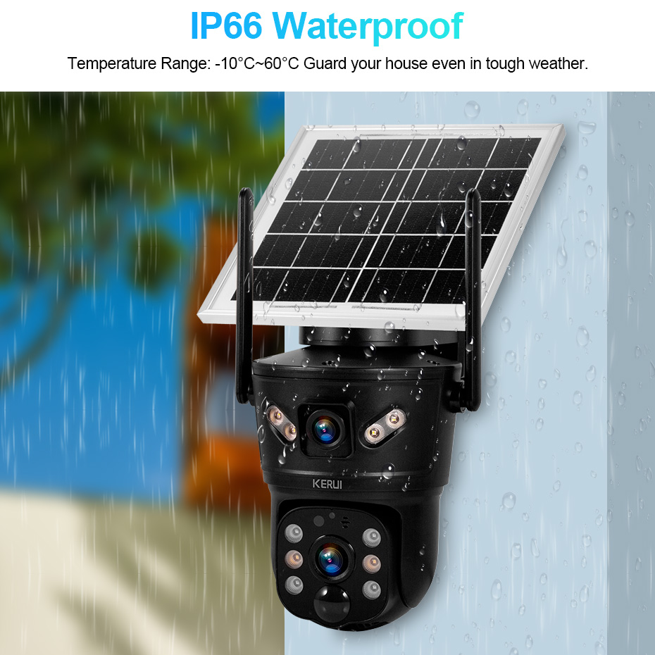 KERUI Outdoor 6MP Solar Camera - Home Security And Cctv 评论和价格
