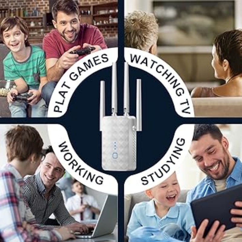 1200Mbps WiFi Repeater Dual Ba - Home Security And Internet 评论和价格