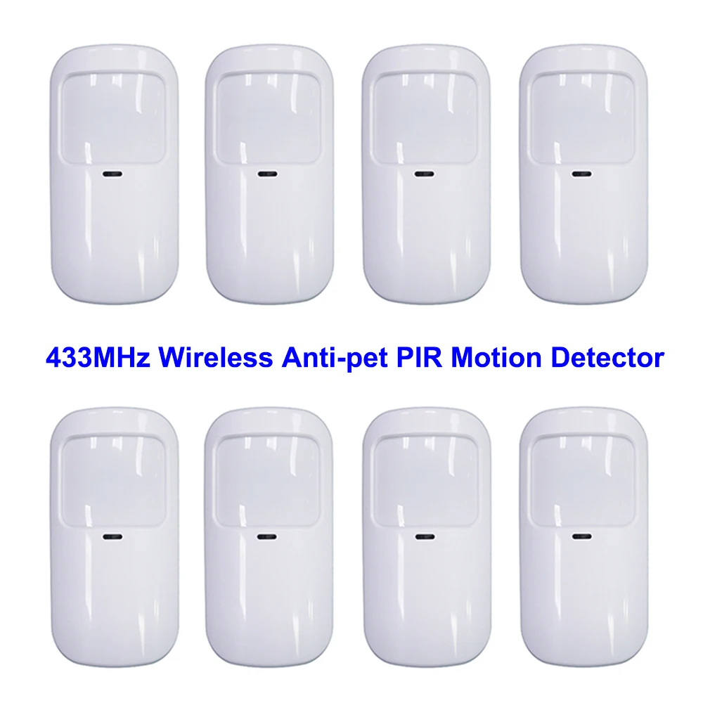 White Wireless 433MHz Infrared - Pet Immune Pir Sensor 评论和价格