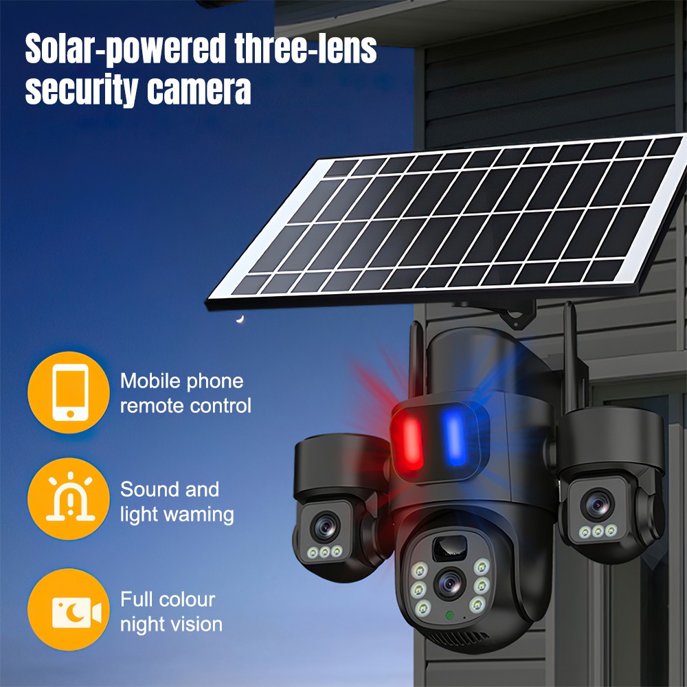 Solar WiFi PTZ Camera Outdoor  - Home Security And Cctv 评论和价格