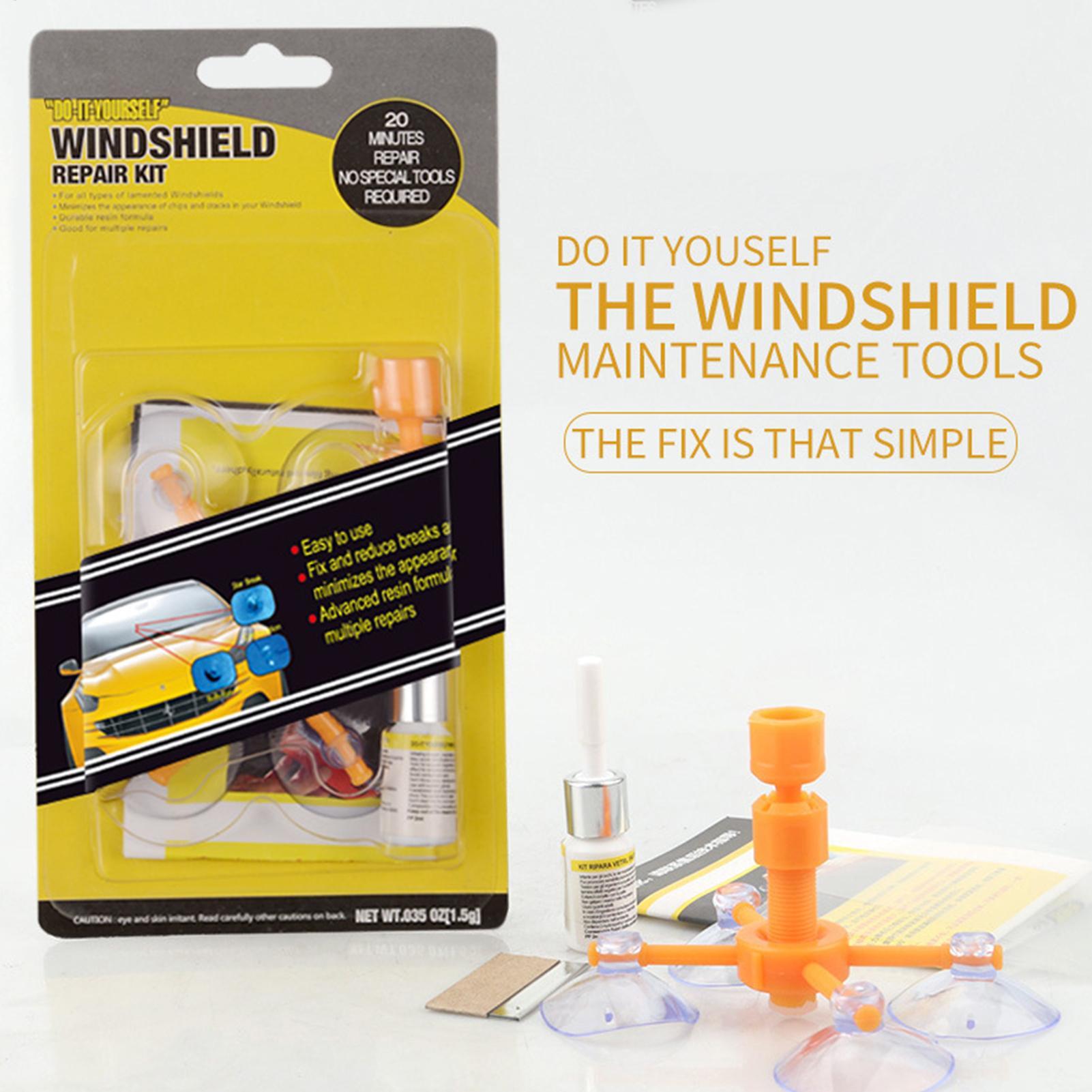 Windshield Repair Kit Car Glas - Glass Break Detector 评论和价格