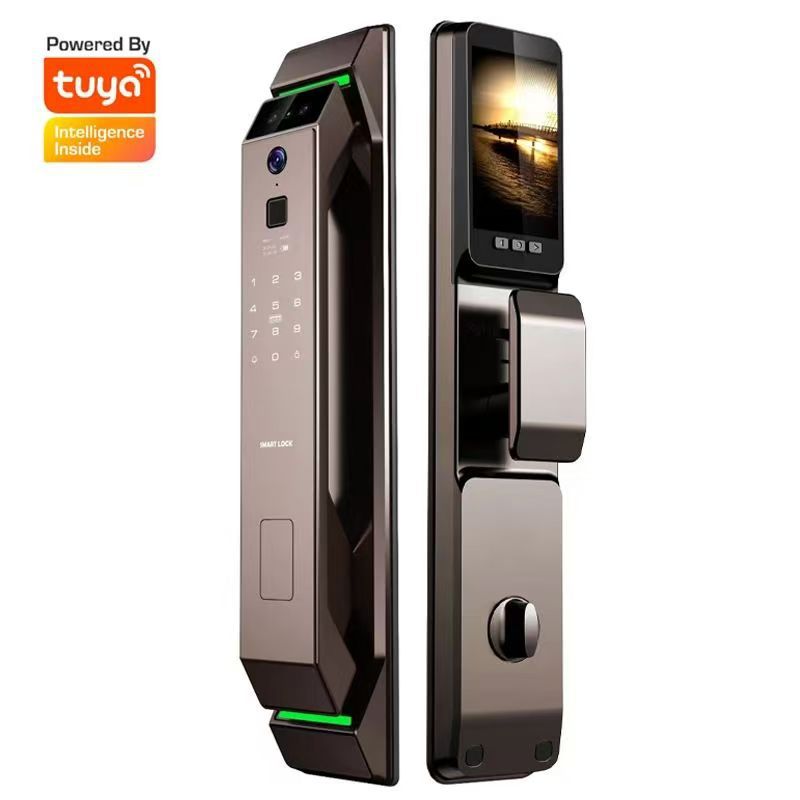 3D Facial Recognition Fingerpr - Door Lock Smart Keypad 评论和价格