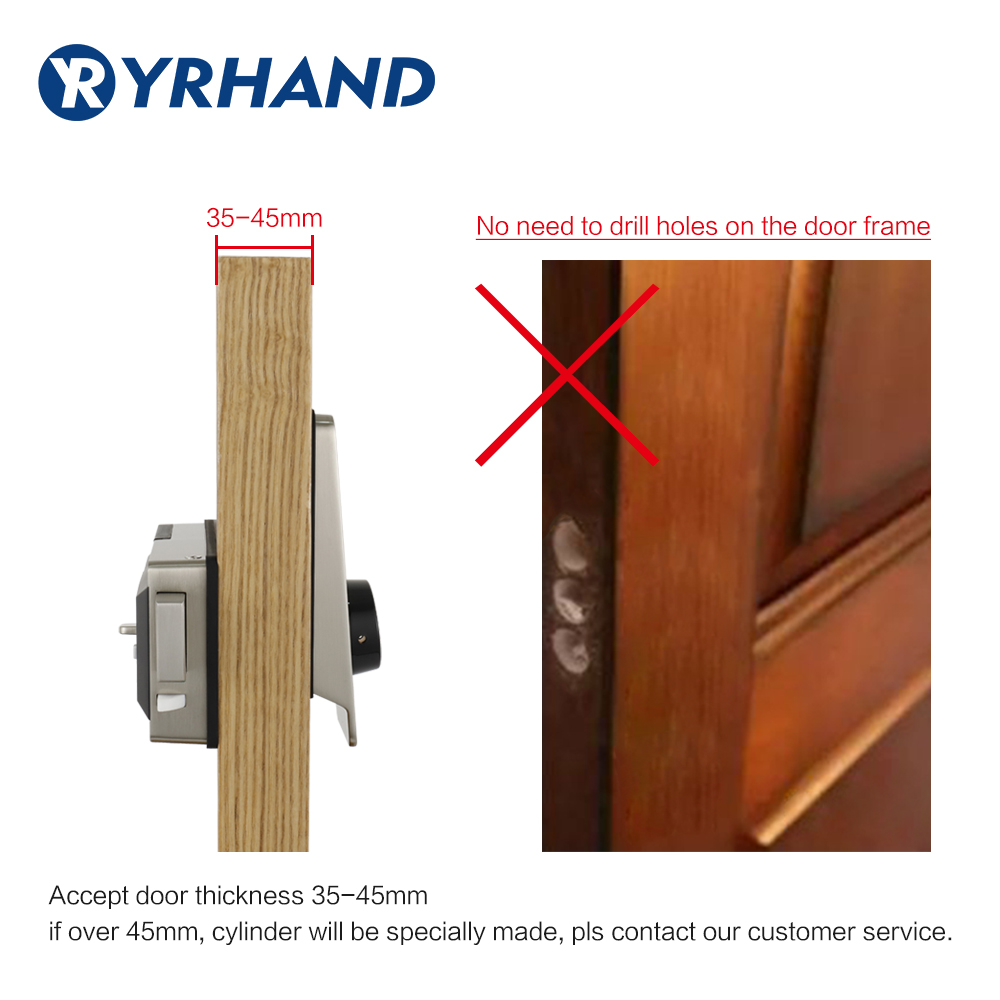 Waterproof Smart door rim lock - Door Lock Smart Keypad 评论和价格