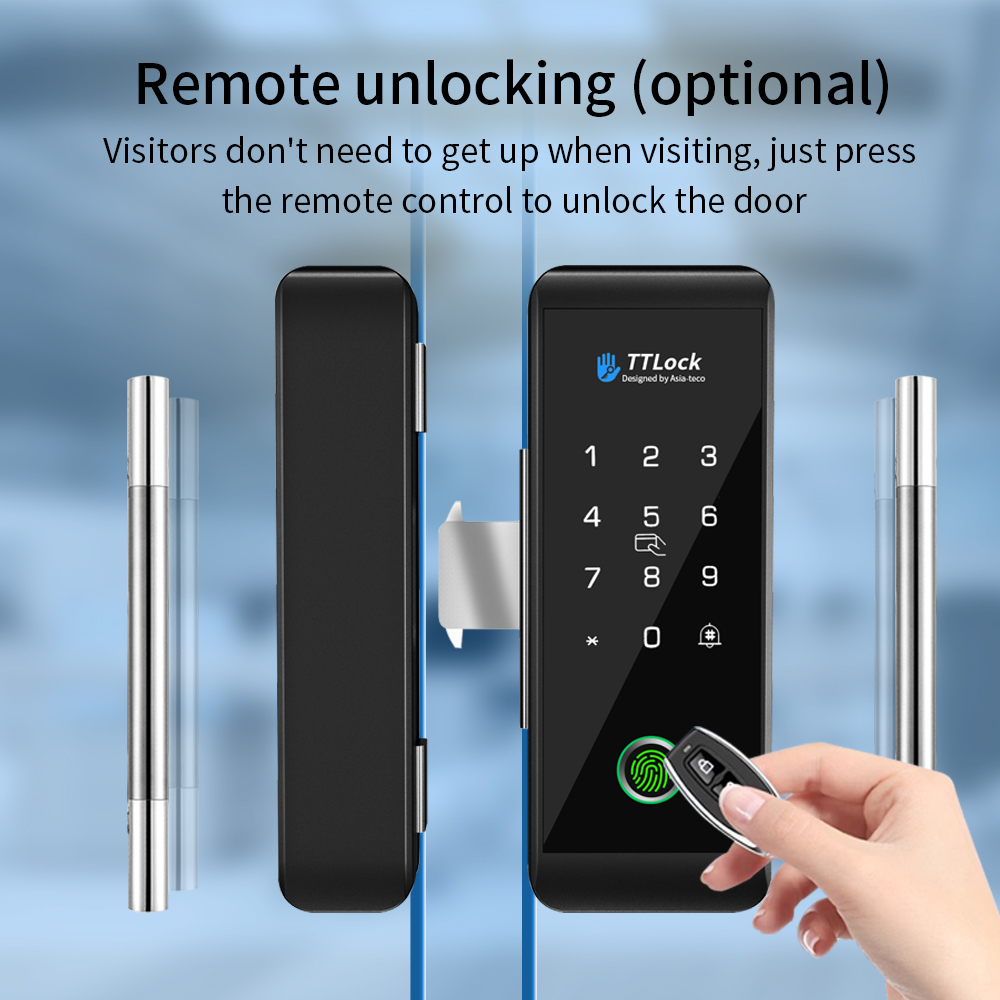 TTLOCK Smart Glass lock Finger - Door Lock Smart Keypad 评论和价格