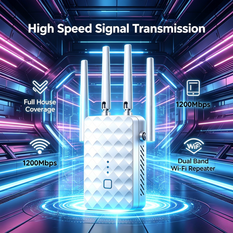 1200Mbps WiFi Repeater Wireles - Home Security And Internet 评论和价格