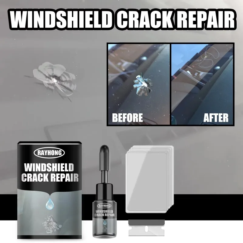 Windshield Crack Repair Fluid  - Glass Break Detector 评论和价格