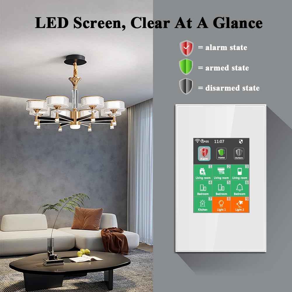 Lanbon LCD Smart Switch 433mhz - Home Security Uk 评论和价格