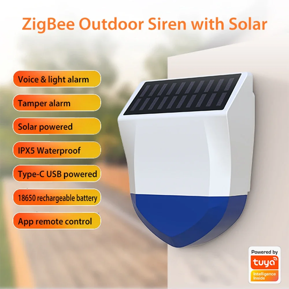 Tuya Smart Zigbee/Wifi Siren A - Alarm Siren Outdoor 评论和价格